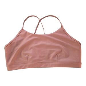 Alo Yoga Airlift Intrigue Bra - Dusty Pink - Size Large